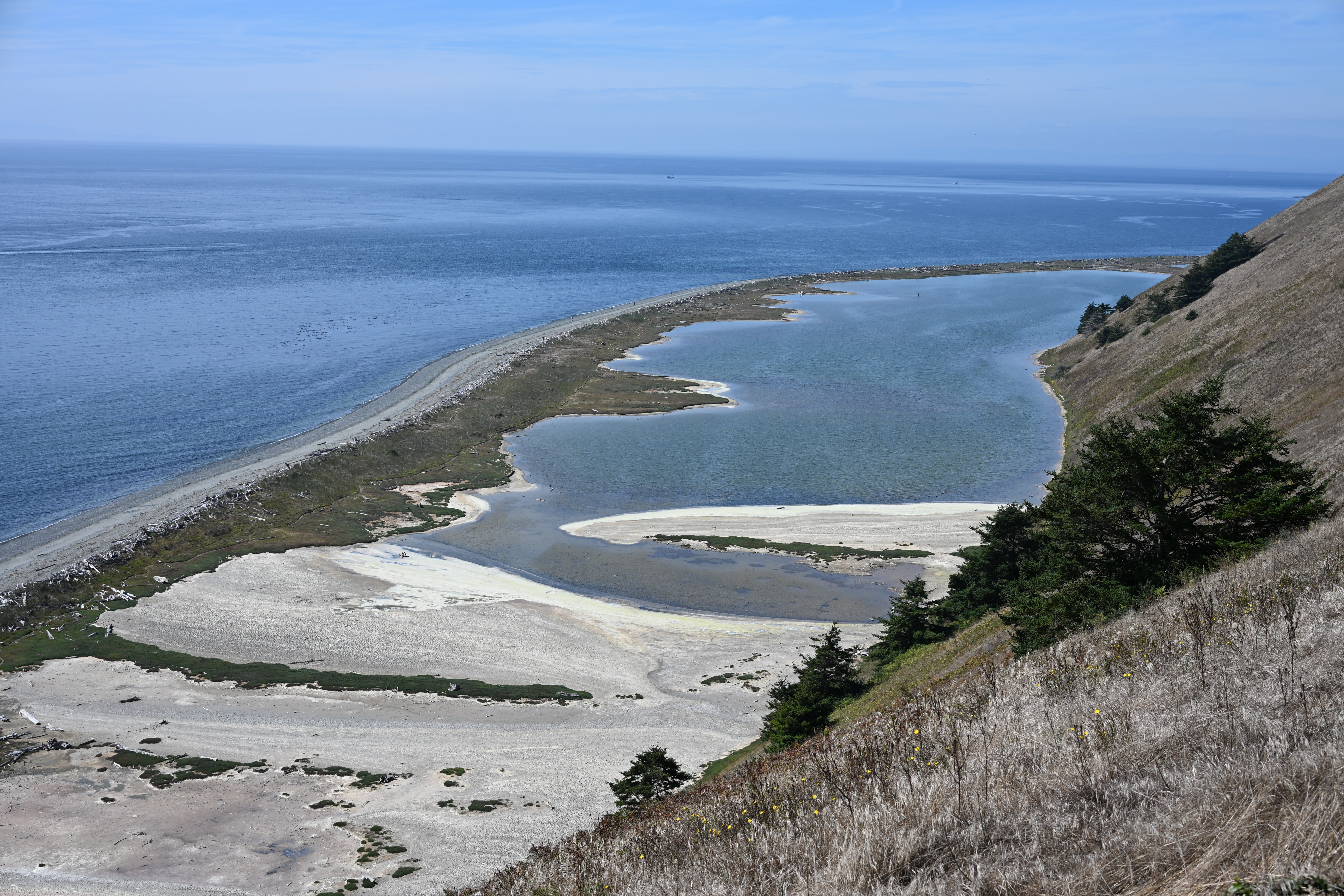 Scenic view of Ebey's Landing beach and bluff on Whidbey Island